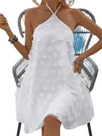 shein-sukienka-damska-biala-prosta-z-wiazaniem-40-42-lai