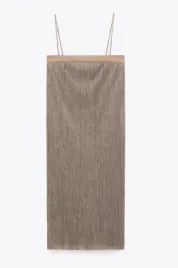 zara-sukienka-bezowa-na-ramiaczkach-prosta-xl-hau