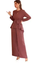 shein-damski-komplet-bordowy-z-paskiem-40-42-vtq
