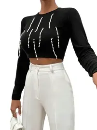 shein-bluzka-damska-czarna-prazkowana-z-zdobieniami-xs-l6c