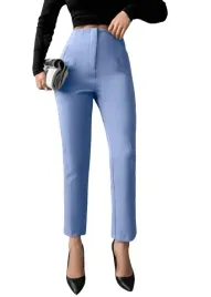 spodnie-z-wysoka-talia-szare-gladkie-casual-40-lkq