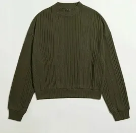 shein-bluza-damska-zielona-prazkowana-34-vbe