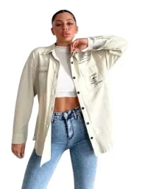 shein-koszula-damska-bezowa-zapinana-z-paskiem-xl-l6c