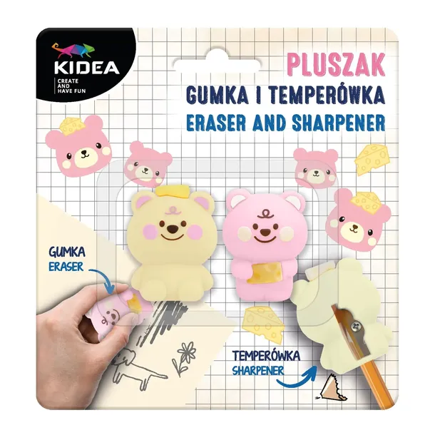 kidea-pluszak-gumka-i-temperowka-stan-nowy
