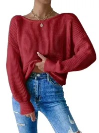 shein-sweter-damski-czerwony-klasyczny-38-lkr