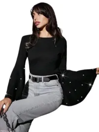 shein-damska-bluzka-z-dlugim-rekawem-ozdobna-xs-l6c