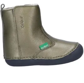 kickers-botki-skorzane-dzieciece-zielone-19-z5o