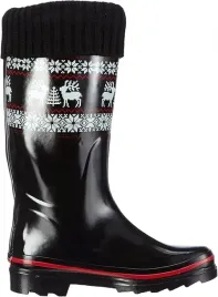 beck-kalosze-damskie-wzor-swiateczny-czarne-39-z6l
