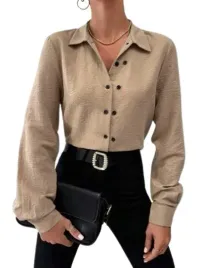 shein-koszula-damska-brazowa-na-guziki-dlugi-rekaw-xl-l6c