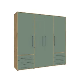 szafa-ubraniowa-sypialni-garderoba-4-drzwi-szuflady-polki-200-210-cm