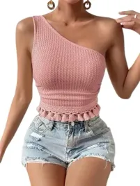 shein-bluzka-damska-z-fredzlami-rozowa-casual-38-m8o
