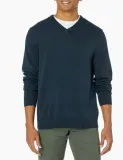 amazon-essentials-zolty-sweter-meski-prosty-m-sxi