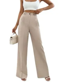 shein-damskie-bezowe-eleganckie-spodnie-klasyk-40-l5v