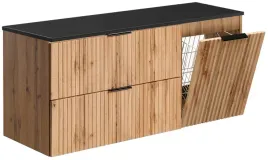 dab-wotan-szafka-pod-umywalke-120-cm-kosz-na-pranie-ryflowana-blat-czarny