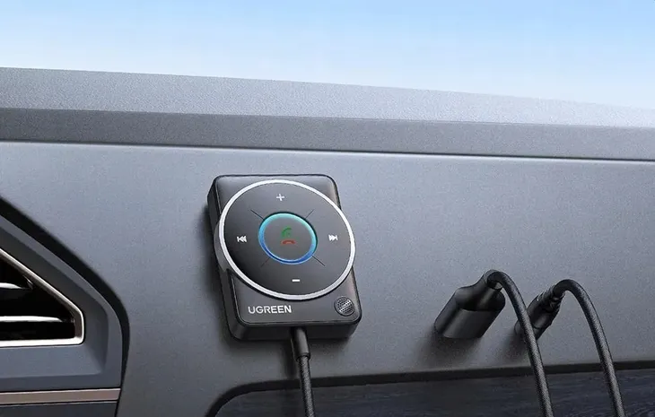 adapter-transmiter-bluetooth-5-4-usb-mini-jack-3-5mm-aux-mikrofon-ugreen-stan-nowy