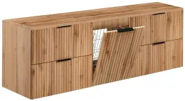 dab-wotan-szafka-pod-umywalke-160-cm-z-koszem-na-pranie-ryflowana-blat