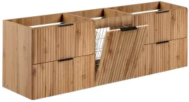 dab-wotan-szafka-pod-umywalke-160-cm-z-koszem-na-pranie-ryflowana-mdf