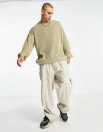 sweter-meski-zielony-dzianinowy-casual-l-vaw