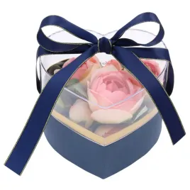 granatowo-zlote-pudelko-na-prezent-w-ksztalcie-serca-flower-box-na-kwiaty