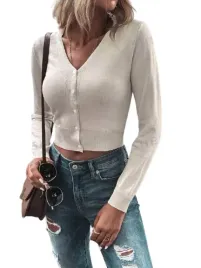 shein-sweter-damski-bezowy-z-guzikami-casual-40-42-l5w