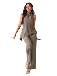 shein-top-asymetryczny-damski-brazowy-gladki-zapinany-m-l5u