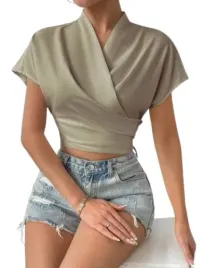 shein-bluzka-damska-brazowa-z-marszczeniami-krotka-40-42-l5r