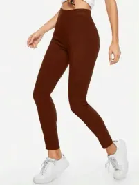 shein-legginsy-damskie-brazowe-dlugie-38-l2l