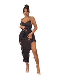 shein-komplet-szary-spodnica-i-top-40-42-l2s