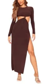 prettylittlething-sukienka-brazowa-maxi-32-egb