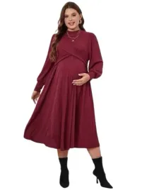 shein-plus-size-sukienka-ciazowa-bordowa-50-lji
