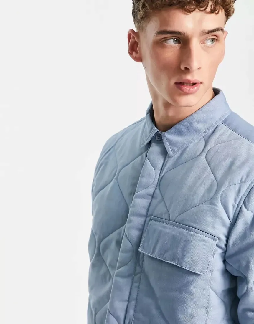 topman-kurtka-koszulowa-niebieska-basic-m-1van-stan-nowy