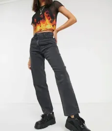 spodnie-damskie-szare-proste-jeansowe-34-30-ajx
