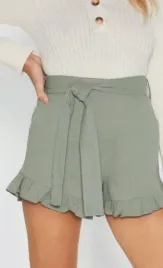 nasty-gal-spodenki-zielone-damskie-proste-36-yfn