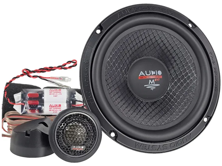 ZESTAW Głośników SAMOCHODOWYCH Audio System M165EVO3 - 90W 3 Ohm POD RADIO