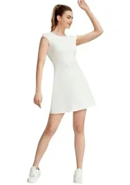 shein-sukienka-sportowa-kremowa-gladka-xl-l2f