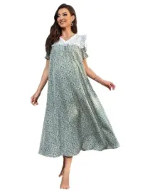 shein-sukienka-ciazowa-zielona-w-kwiaty-40-42-l2c