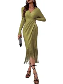shein-sukienka-zielona-z-fredzlami-midi-40-42-l2b