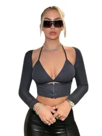 shein-top-damski-dlugi-rekaw-zielony-casual-38-l1x