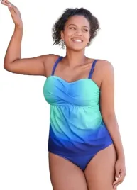 shein-stroj-kapielowy-niebieski-ombre-lato-xl-lcv