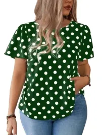 shein-plus-size-bluzka-zielona-w-groszki-44-lgd