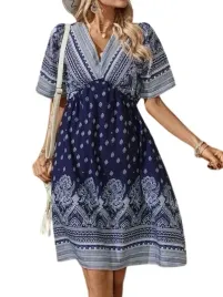 shein-sukienka-trapezowa-granatowa-wzor-40-42-lgs