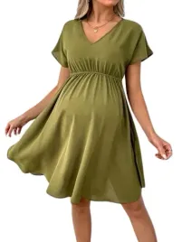 shein-sukienka-ciazowa-khaki-przed-kolano-38-lgu