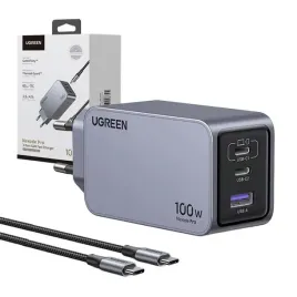 ladowarka-sieciowa-ugreen-nexode-pro-100w-gan-usb-2xusb-c-kabel-1-5m