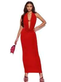 shein-komplet-czerwony-top-i-spodnica-40-42-lwn