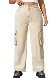 shein-jeansy-plus-size-bezowe-proste-casual-50-ltg