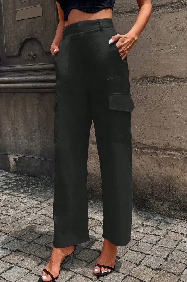 shein-spodnie-czarne-damskie-proste-basic-36-m4l-stan-nowy