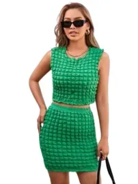 shein-damski-komplet-zielony-dopasowany-38-lwi