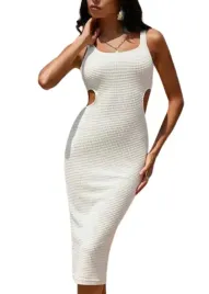 shein-sukienka-ecru-olowkowa-midi-casual-36-lwm