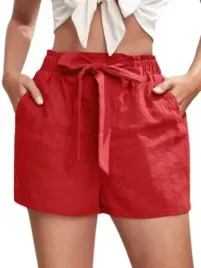 shein-spodenki-bawelniane-czerwone-lato-40-42-lwo