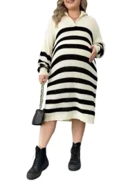 shein-sukienka-ciazowa-plus-size-w-paski-46-lwz